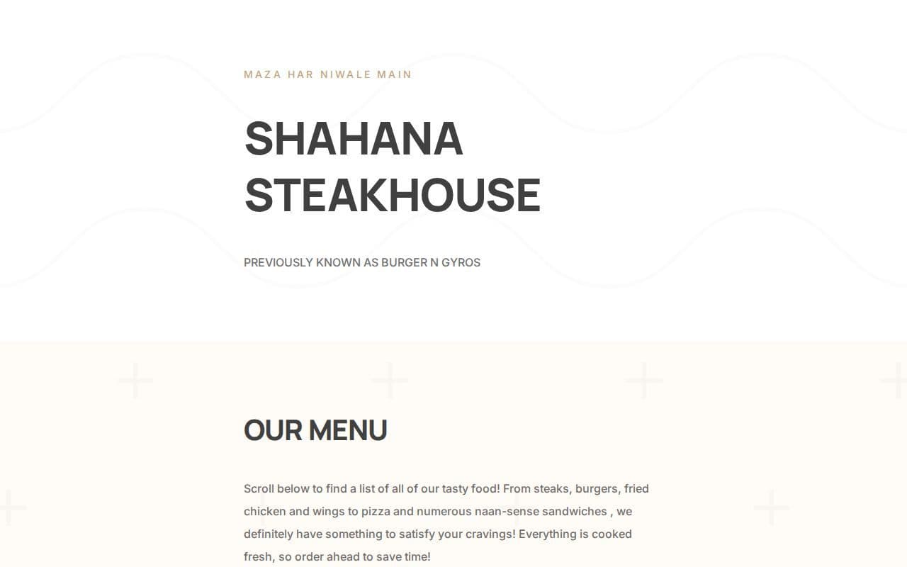 Shahana Steakhouse (Burger n Gyros) logo