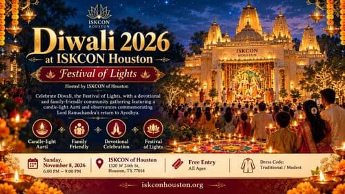 Diwali 2026 at ISKCON Houston