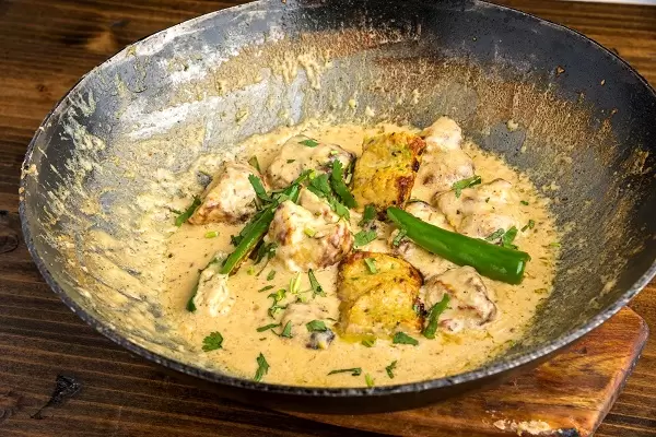 Chicken Kabab White Karahi 