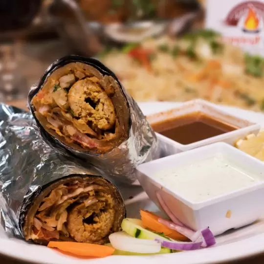 Beef Seekh Kabab Roll